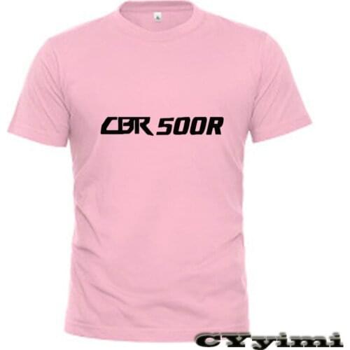 For Honda CBR CBR500R CBR500 R 500R CBR 500 R T Shirt Men New LOGO T-shirt 100% Cotton Summer Short Sleeve Round Neck Tees Male