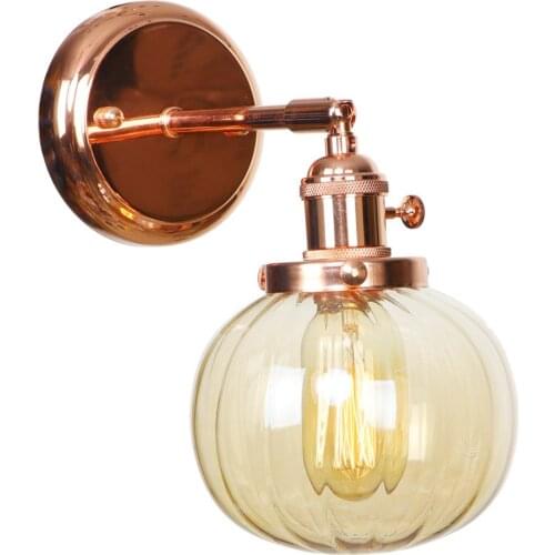 IWHD Nordic Japan Style Wall Lamps Bedroom Bathroom Mirror Light Rose Gold Iron Metal Glass Ball LED Wall Lights Sconce Wandlamp