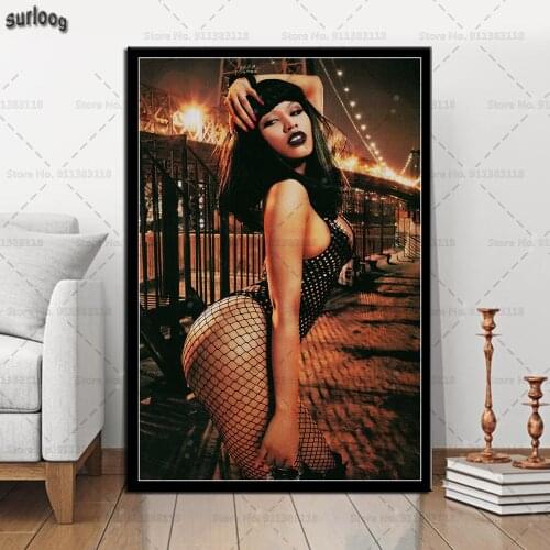 Wall Art Poster Nicki Minaj Cute Sexy Girl Retro Pictures Prints Canvas Painting for Living Room Home Decor