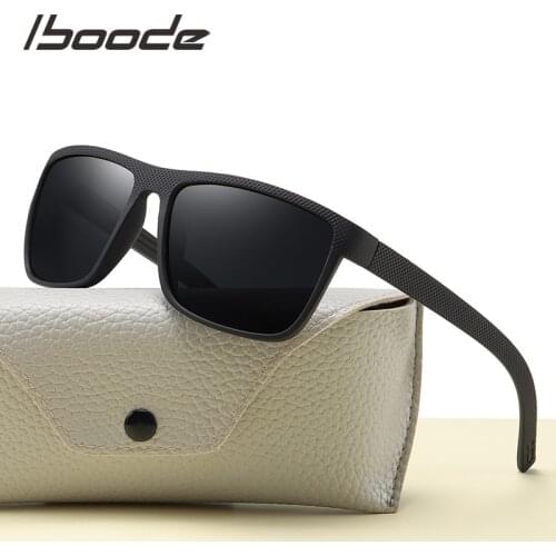 Iboode Vintage Sports Style Polarized Sunglasses Men Black Driving Square Sun glasses Shades For Women Luxury UV400 Gafas De Sol