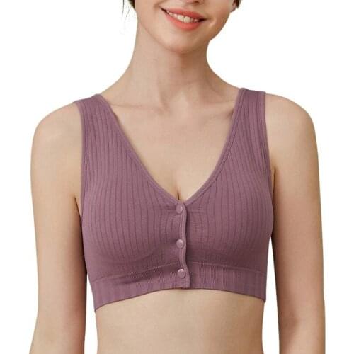 Sexy Wireless Front Closure Bra For Women Sexy Lingerie Push Up Bra Comfort Breathable Backless Bralette