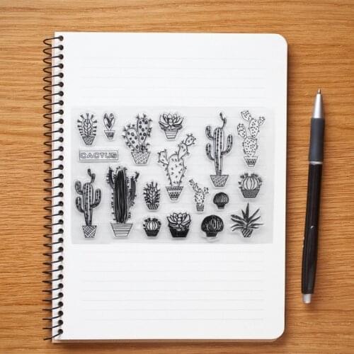 Cactus Silicone Clear Seal Stamp DIY Scrapbooking Embossing Photo Album Decorative Paper Card H55A