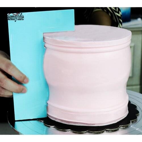 Modelling Smoother Polisher Cake Scraper Blade Pastry Spatulas Pastry Icing Comb Set Baking Tools For Cakes DIY Molds For Baking