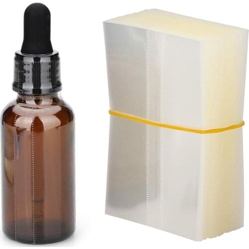 Heat PVC Shrink Wrap Film for 10ml 15ml 30ml Glass Dropper Bottles PVC Shrink Sleeve Label Shrink Seals for E-juice Glass Bottle