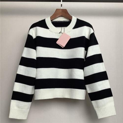 Striped pullover Woman Sweaters Clothing Designer Mujer Sueteres Letters High Quality Pull Femme Hiver Brand Ladies Chandails