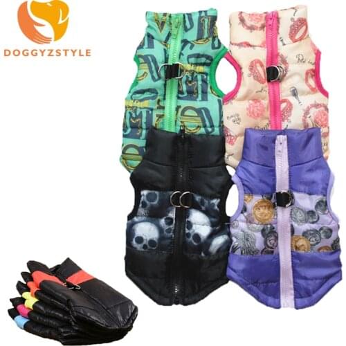 Winter Warm Pet Dog Vest Clothes Waterproof Coat Jacket For Small Dogs Chihuahua Raincoat Overall Pets Puppy Goods Bone Costume