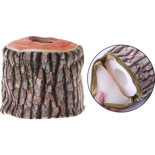1pc Tree Bark Tissue Box Portable Napkin Holder for Car Kitchen Living Room Bedroom Bathroom Table Decor