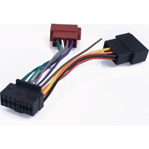 16Pin Car Stereo Radio Harness ISO for Sony Radio to ISO Radio Play Plug Auto Adapter Wiring Harness Connector