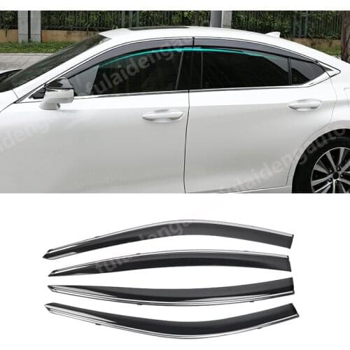 4pcs For Lexus ES350 ES300h 2018-2020 car Window Sun Vent Visor Rain Guards Sun/rain Shield Car Styling Accessories