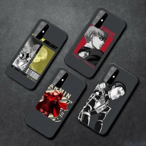 Armin Arlert Attack on Titan Phone Case For Samsung A32 A51 A52 A71 A50 A12 A21S S10 S20 S21 Plus Fe Ultra
