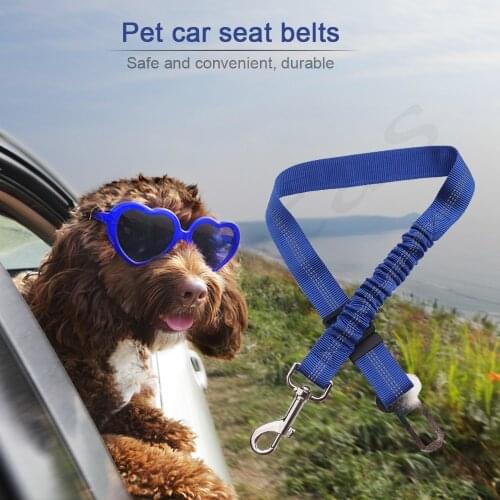 Pet Supplies Car Dog Seat Belt Lead Buffer Elastic Reflective Safety Dog Lead Upgraded Adjustable Dog Seat Belt Pet Supplies