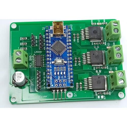 Hall Brushless Induction Emf Brushless DC Reducer Motor to Steering Gear SimpleFoc Drive Board