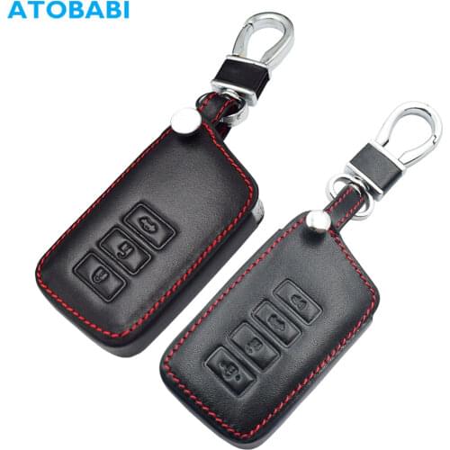 Leather Car Key Case For Lexus ES350 ES300h GS350 IS200T IS350 LX570 NX200 NX300 NX300h RC200t RX350 RX450h Remote Fob Cover Bag