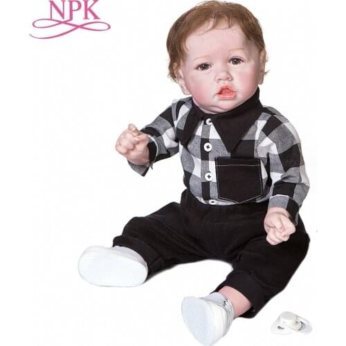 NPK 55CM Saskia Bebe Doll Reborn Popular Baby Doll Lifelike Soft Touch Hand Detailed Paiting Collectible Handmade Baby
