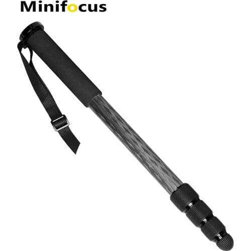 Minifocus Carbon Fiber Camera Monopod Unipod Stick 4-Section for Nikon Canon Sony Pentax Camcorder Gimbal Video Stuido Photo