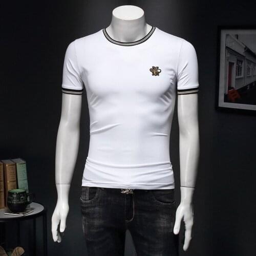 Brand Embroidery Mens New T 5XL Great Designer 2020 Summer Tee Shirt Short Sleeve Camiseta Man Tshirt Homme E153