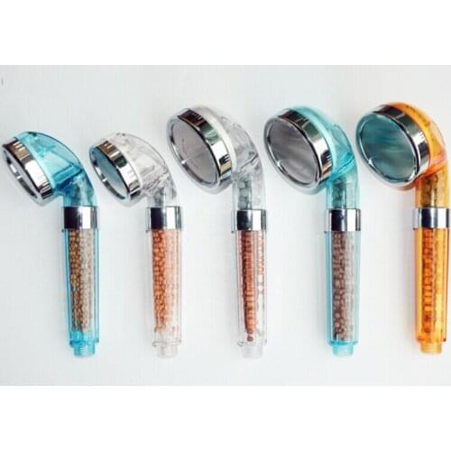 Wholesale 8CM Handy SPA health Shower Head shower nozzle with Anion Stones