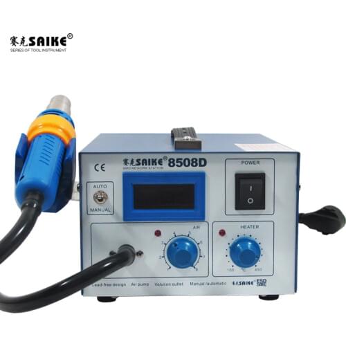 SAIKE 8508D Soldering station Digital Display Hot Air Gun Strong Air Pump Type Adjustable Hot Air Dismantling Welding Platform