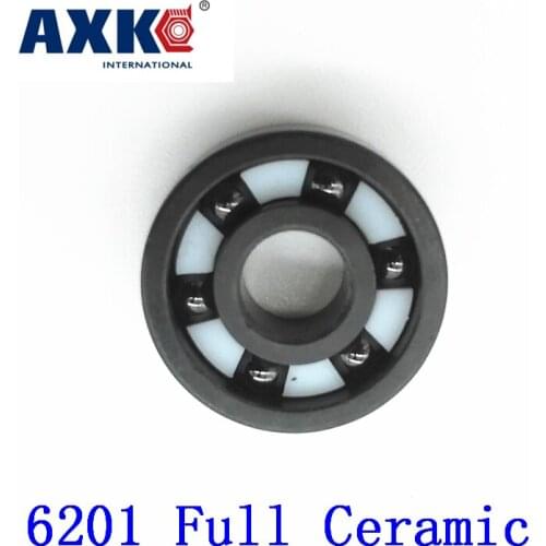 2021 Real Rolamentos Axk 6201 Full Ceramic Bearing ( 1 Pc ) 12*32*10 Mm Si3n4 Material 6201ce All Silicon Nitride Ball Bearings