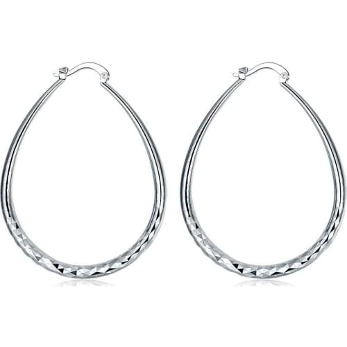 Simple Fashion Style Silver plated Prismatic Section Earrings Jewellery mens 2014,Wholesale&hot sell, SMTE293