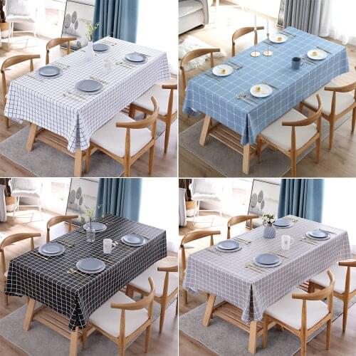 Rectangular Plastic Tablecloth Pvc Waterproof Antifouling Cover Outdoor Dining Table Cloth