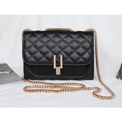 Luxury Crossbody Bags for Women Fashion Designer Handbags PU Leather Shoulder Bag Chain Strap Female Flap Purses