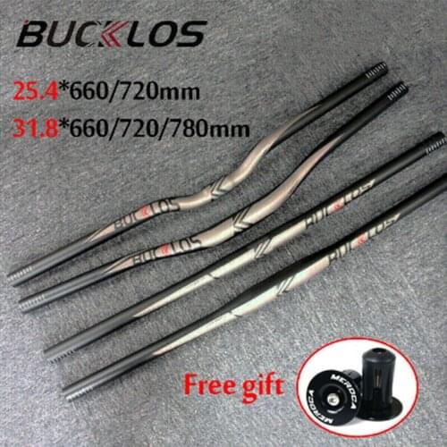 BUCKLOS Mountain Bicycle Handlebar Aluminum alloy MTB handlebar 25.4/31.8mm 660 720 780mm Handle bar Bike Accessories