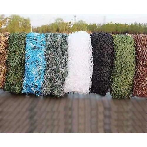 2X2M 2X10M 3x5M 3x10M 4X5 Reinforced Camouflage Net Swimming Pool Beach Gazebo Garden Sun Shelter Camo Canvas Netting 7 Colors