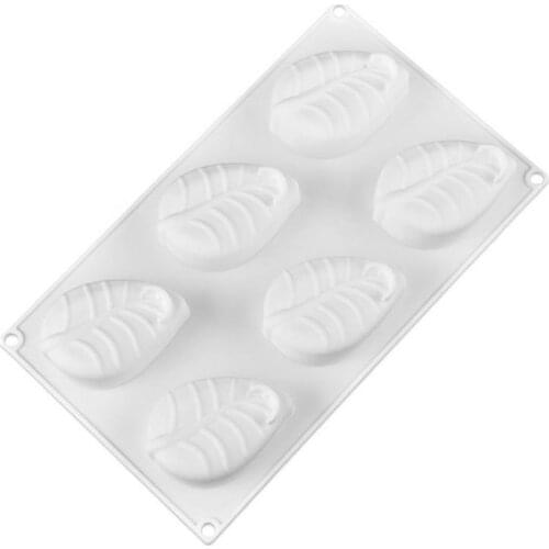 Tree Leaf Silicone Mold Cake Decorating 6 Cavity Leaf Leaves Shaped Mousse Molds for Tools Non-stick DIY baking Cake Moulds #CW