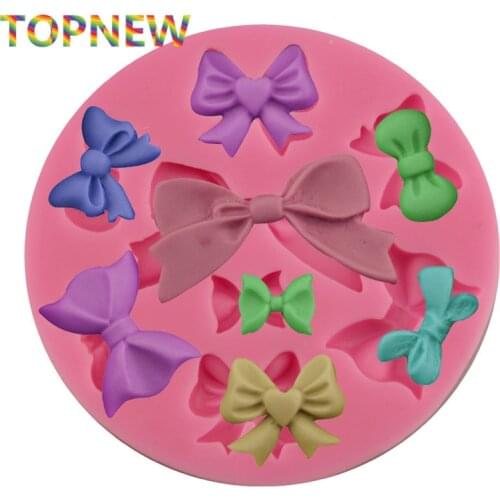 Bowknots Silicone Mold Cake Decorating Candy Molds Polymer Clay Craft Kitchen Cake Tools