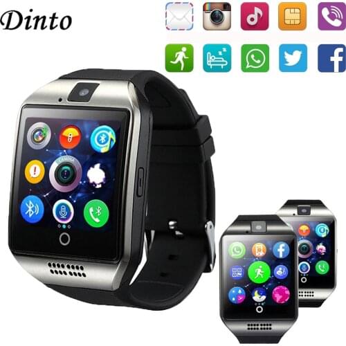 Q18 Smart Watch Support TF Sim Card Touch Screen with Camera for Android Phone Fitness Activity Tracker Bluetooth Smartwatch