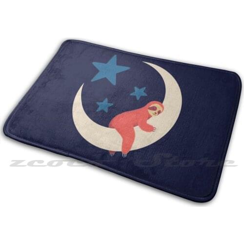 Sleepy Sloth Carpet Water Absorb Non-Slip Door Mat Hanging From The Tree Hanging Out Sloth Tablet Case Lazy Bed Sloth And