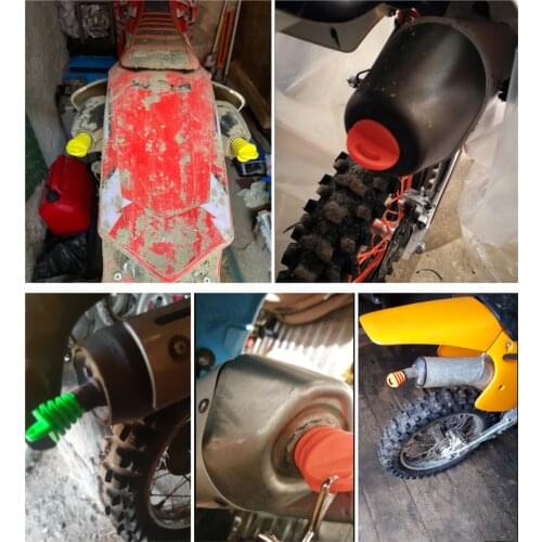 Universal 1PCS off-road motorcycle accessories exhaust pipe muffler car wash plug tail throat waterproof dust supplies for