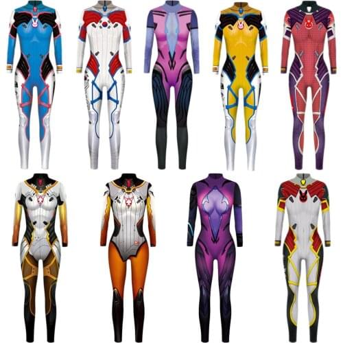 VIP FASHION New Black Lily D.VA Anime Game 3D Printed Women OW Cosplay Costume Zentai Spandex Lycra Superhro Costume