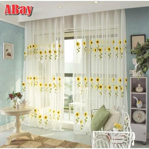 Japan Style White Sheer Curtains Living Room Embroidery Tulle On The Window Curtains for Bedroom Floral Home Decoration Drapes