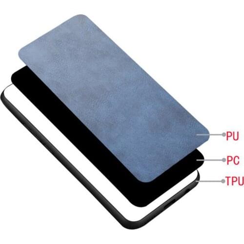 Calfskin Pattern Back Cover Phone Case Soft Edge Protective Sleeve for ASUS ROG Phone 5