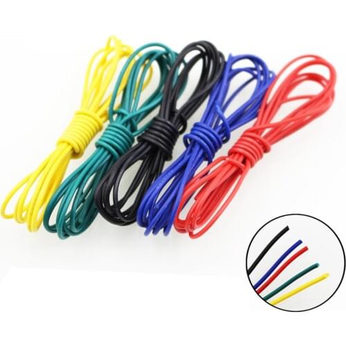 1meter UL 1007 20 AWG 10 color optional wire and cable tinned copper wire DIY electronic wire stranded wire