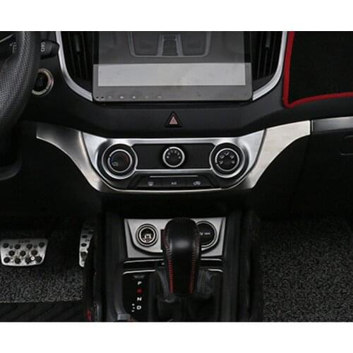 1PC For Hyundai Ix25 Air conditioning switch adjustment decoration frame Central control decoration Trim