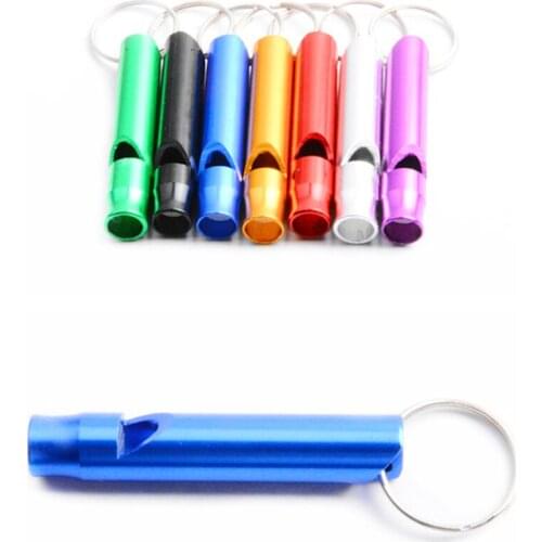6 pcs Pet Training Whistle multiple colour Available Aluminium Alloy Pet samll Dogs Training Obedience Sound Whistle Supplies