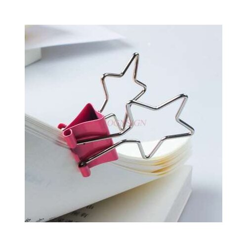 10pcs New Pentagram Long Tail Clip Cute Long Tail Clip Color Long Tail Clip Shaped Long Tail Clip Office Clip