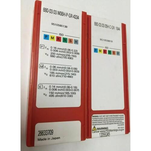 10PCS CARBIDE INSERT 880-0303W06H-P-GR 4334