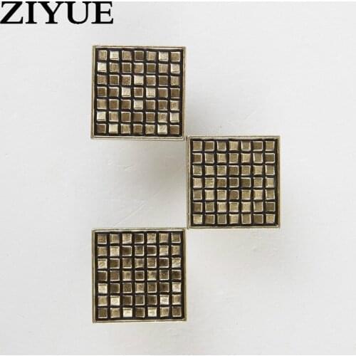 2PCS/LOT Antique Copper Handle Single Hole Handles Home Shoe Cabinet Drawer Chinese Simple Pull Handle Knob Furniture Hardware