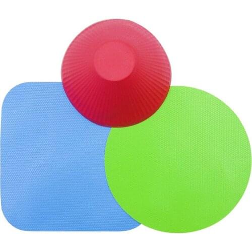3pcs/set Silicone Jar Gripper Pads Round Jar Opener Kitchen Anti-Slip Coffee Coasters Multi-Purpose Bottle Lid Openers 12.5cm