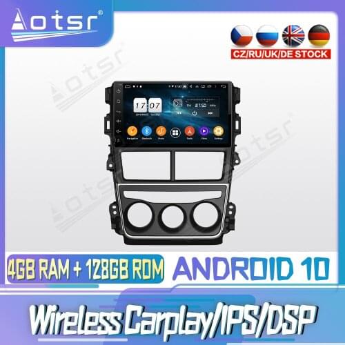 Android 10 PX6 128G For TOYOTA VIOS /YARIS 2017 2019 DVD GPS Navigation Auto Radio Stereo Video Multimedia Player HeadUnit 2din