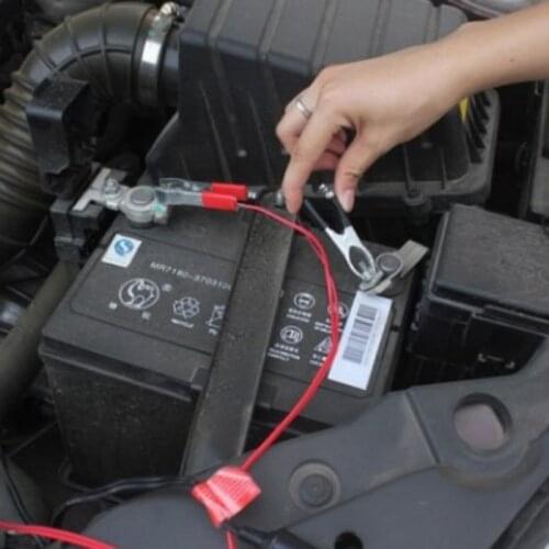 Car Battery Clips Female Car Cigarette Lighter Power Socket to Battery Clip-On Crocodile Clip for Digital Device