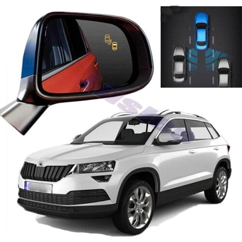 Car BSM BSD BSA Radar Warning Safety Driving Alert Mirror Detection Sensor For Skoda Karoq 2017 2018 2019 2020