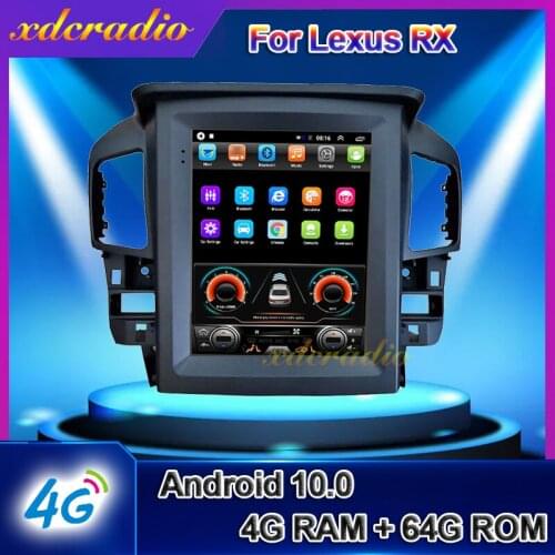 Xdcradio 10.4" Android 10.0 For Lexus RX RX300 RX330 Car Radio Automotivo Car Multimedia Player Auto GPS Navigation 4G 1998-2003