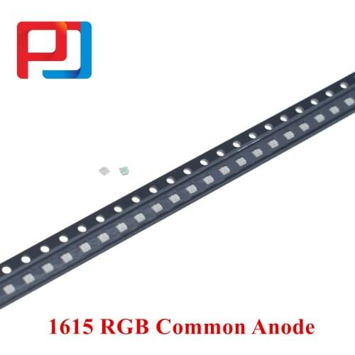 BIN-2 1000PC/Lot SMD 0603 0606 1615 1616 RGB Full Color 0805 Red/Green/Blue Common Anode Led 1.6*1.6*0.6 mm LED Diode