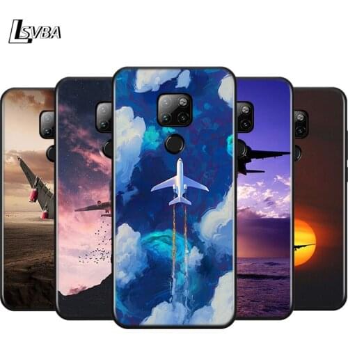 Plane Aircraft For Huawei Y9S Y8S Y9A Y8P Y7A Y7P Y6P Y6S Y5P Y9 Y7 Y6 Y5 Lite Pro 2017 2018 2019 Phone Case