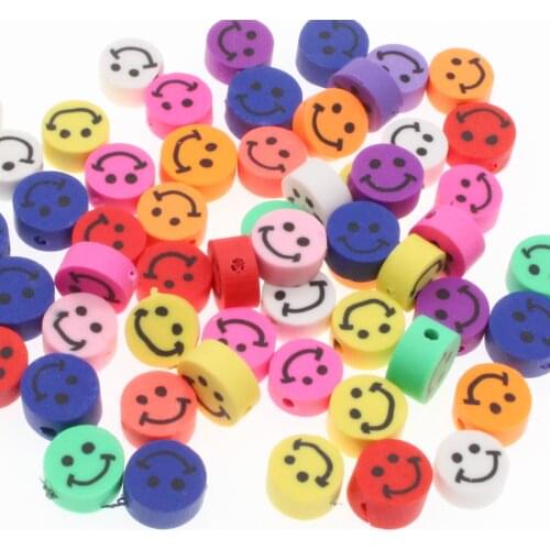 CHONGAI 20Pcs 10*4mm Polymer Clay Beads For Jewelry Making Women Children DIY Bracelet Necklace10mm